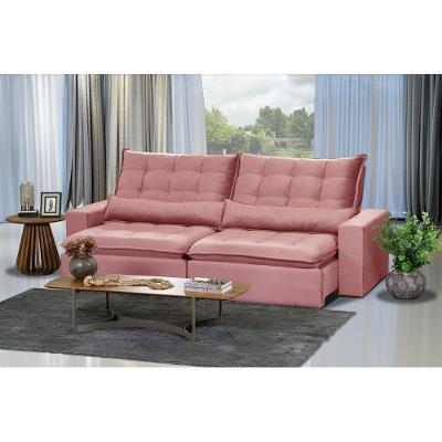 Sofá 4 Lugares 2.30 Mt Retrátil E Reclinável Sofatec Rose