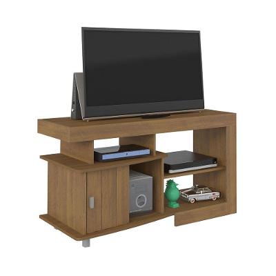Rack Royal Pinho Para Tv Até 42", Nichos E 1 Porta