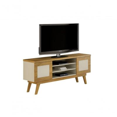 Rack Para Tv Até 65" 2 Portas Cinamomo/off White