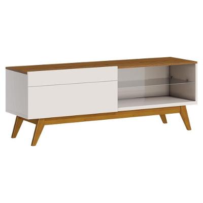Rack Bancada 1 Gaveta 146cm Amy Off White/freijó