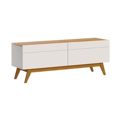 Rack Bancada 2 Gavetas 146cm Amy Off White/nature
