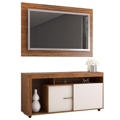 Rack C/Painel P/Tv De Até 55" Lugano Viero Imbuia