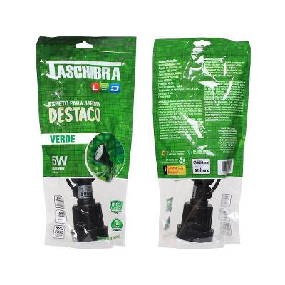Espeto P/ Jardim Taschibra Destaco Led Integrado 5w Preto Bivolt Verde