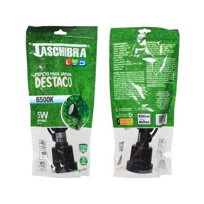 Espeto P/ Jardim Taschibra Destaco Led Integrado 5w Preto Bivolt 6500k Luz Fria