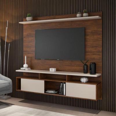 Painel Suspenso P/Tv De Até 55" Supreme Imbuia C/Off White