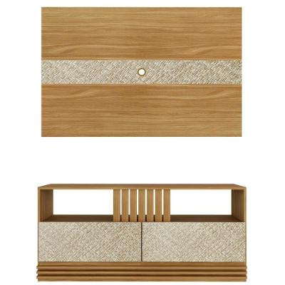 Rack E Painel Para Tv 42'' Pa2913Xr1479 Natural Palha