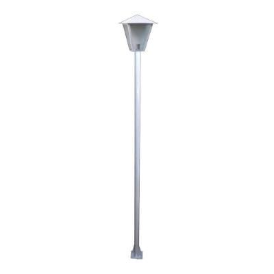 Poste E Luminária Colonial Branco 150cm