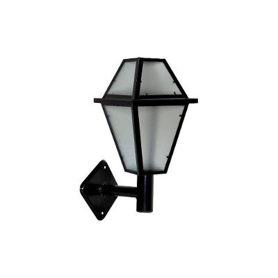 Luminária Imperial Braço Reto De Parede Alumínio Preto 38Cm