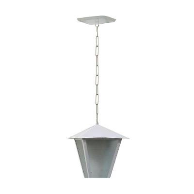 Luminária Imperial De Teto Alumínio Fundido Branco 38Cm