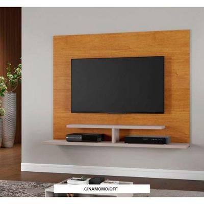 Painel Sion Para Tvs Até 55 Polegadas Candian Cinamomo/ Off White