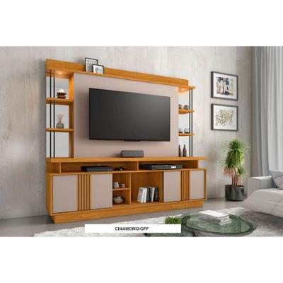 Estante Home 65 Polegadas Esplendor Candian Jcm Movelaria Cinamomo/ Off White