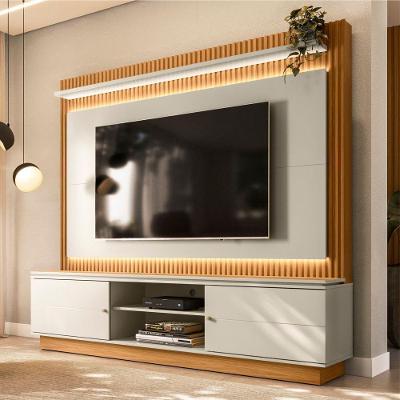 Home Para Tv Ate 75 Polegadas Com Led Clark Nature Off-white