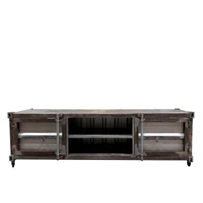 Rack para Tv Newark Estilo Industrial Em Ferro Cinza 160cm