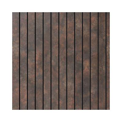 Painel Ripado Eva Laminado Autocolante 10cm Urban Plus Corten Metro
