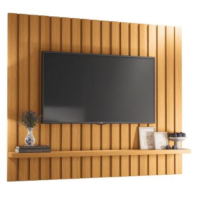 Painel Para Tv Suspenso 60 Pol. Ripado Like H01 Cinamomo - Mpozenato