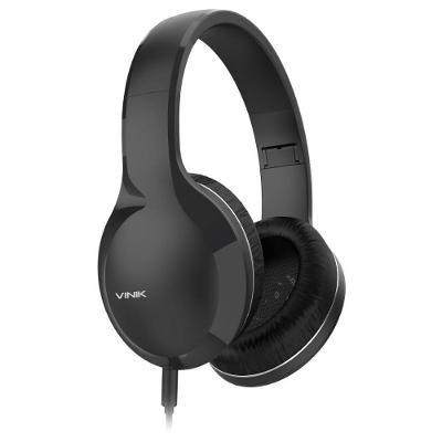 Fone Headset Go Tune Preto Com Microfone Cabo 1.2M Plug P2 E