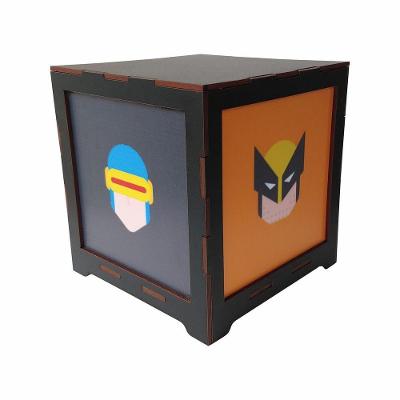 Luminária Box X-men Em Mdf.