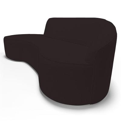 Sofá Living 4 Lugares 280cm Braço Direito Mozart D06 Sintético Marrom - Mpozenato