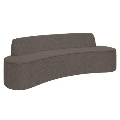 Sofá 4 Lugares Para Sala De Estar Living 230cm Koane D06 Bouclê Castor - Mpozenato