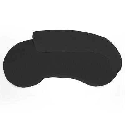 Sofá Living 3 Lugares 260cm Braço Direito Mozart D06 Veludo Preto - Mpozenato