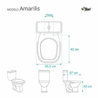 Tampa De Vaso Slow Close Amarilis Branco Para Bacia Fiori