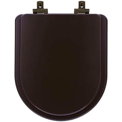 Assento Sanitário Mdf Soft Close Link/Lk Marrom Fosco Para Vaso Deca Com Ferragem Marrom
