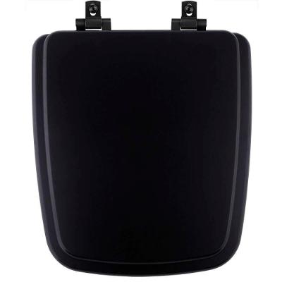 Assento Sanitário Mdf Soft Close Boss Onix (Preto Fosco) Para Vaso Incepa Com Ferragem Preta