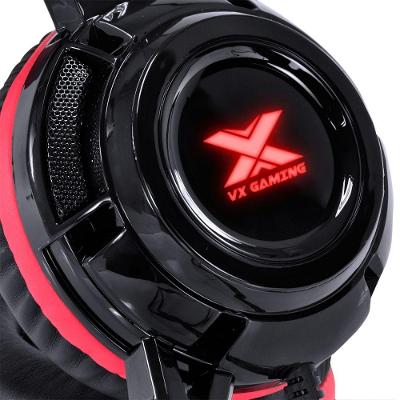 Fone Headset Vx Gaming Taranis V2 P2 Com Microfone - Preto E Vermelho