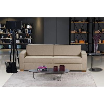 Sofá Living Com 4 Lugares 2.20M Linho Corriente Bege