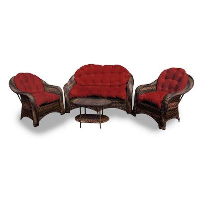 Conjunto De Sofá 1 Sofá + 2 Poltronas + 1 Mesa Centro