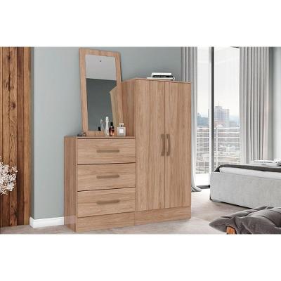 Cômoda Casal Briz B700 c/ 2 Portas e 3 Gavetas Jequitibá Brilho - Henn