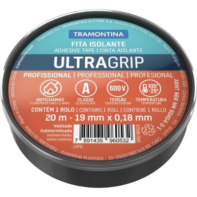 Fita Isolante Classe A 0,18X19 Mm Tramontina Preta 20 M