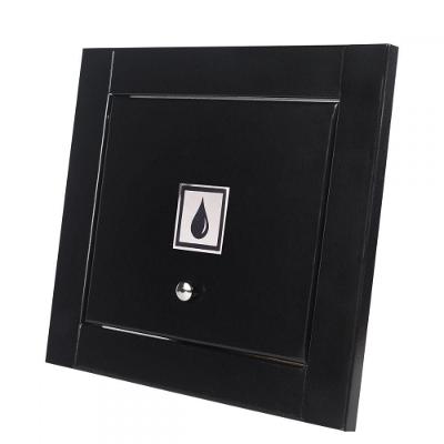 Visor Agua Linear Hat Top Design Preto Fosco Moderno Inovador