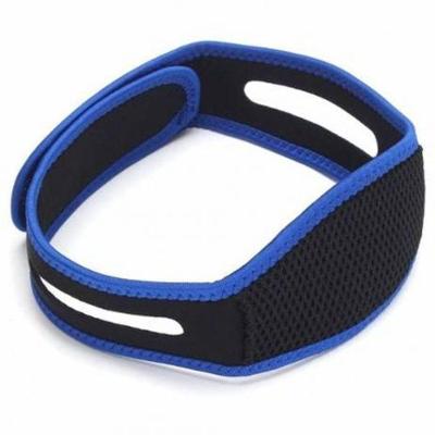 Faixa 2 Pontas Anti Ronco Apneia Ajustavel Preto Com Azul