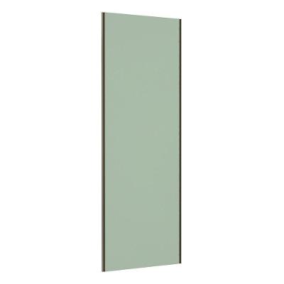 Porta De Correr Closet 80cm Inox Sem Kit Ferragem Verde