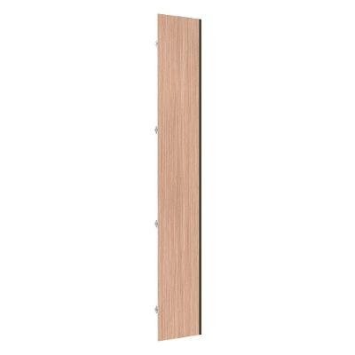 Porta Lateral Para Roupeiro 4 Portas C/ Puxador Inox Cumaru
