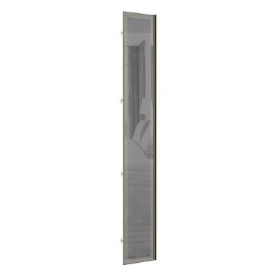 Porta Lateral Para Roupeiro 4 Portas Inox E Inox Prata
