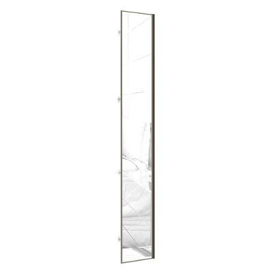 Porta Lateral Para Roupeiro 4 Portas Com Espelho E Inox