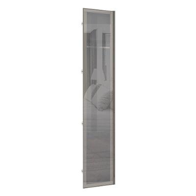 Porta Para Closet Com Prata 50cm Inox Alumínio Inox Prata