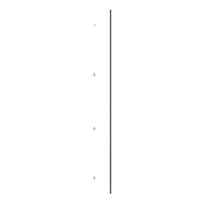 Porta Para Closet Individual 25cm Champagne Branco Mat
