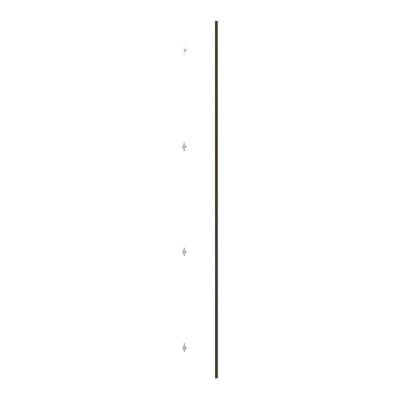 Porta Para Closet Individual 25cm Inox Branco Mat