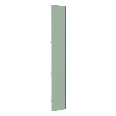 Porta Para Roupeiro Canto Individual 40cm Champagne Verde