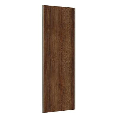 Porta De Correr 80cm Inox Sem Kit Ferragem Nogueira Dourado