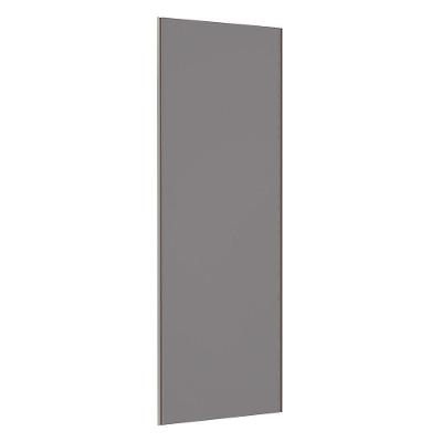 Porta De Correr 80cm Champagne Sem Kit Ferragem Cinza Puro