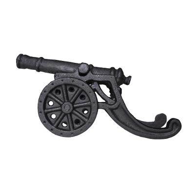 Canhão De Guerra Jardim Decorativo Ferro Fundido Pequeno