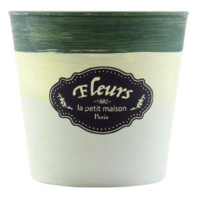 Kit 2 Mini Vasos De Planta Cachepot Estampados Decorados 12,5cm