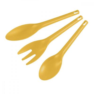Conjunto Para Jardinagem Em Plástico Amarelo 3 Peças