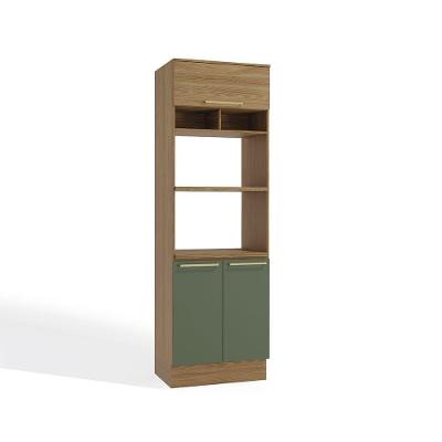Kit Forno E Microondas Botanic 70Cm 3 Portas E Verde Oliva