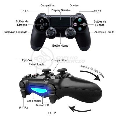 Manete Controle Compativel Playstation Ps4 Bluetooth Nº11