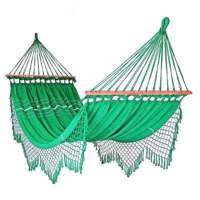 Rede Grande De Dormir Americana Com Madeira Várias Cores Cor:Verde Bandeira